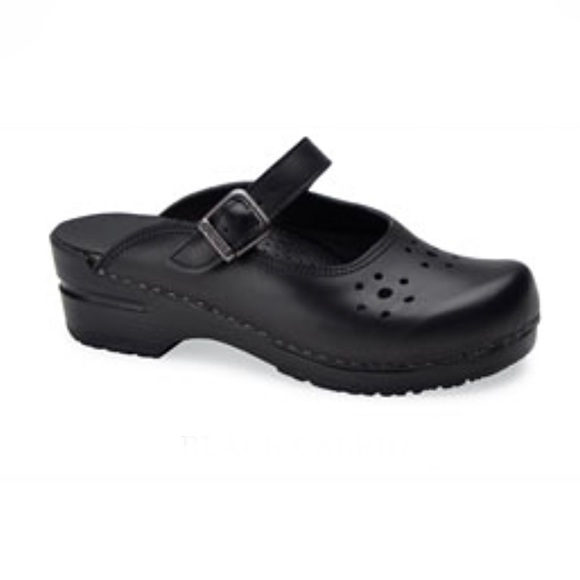 DANSKO Merrie Clogs Black Leather Mary Jane Slip-on Styling EU 37 / US 6.5-7 - Picture 11 of 12
